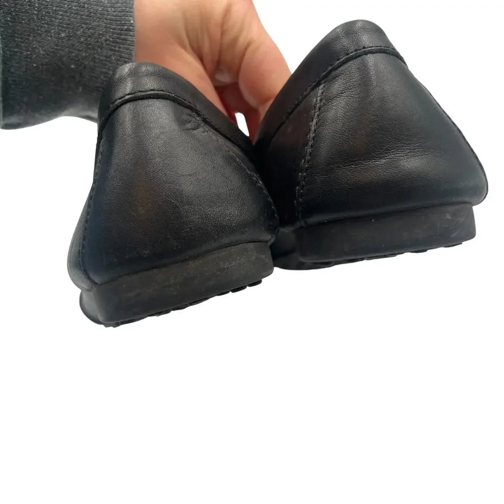 Coach Felisha Leather Flats Loafers Black Size 7.5B